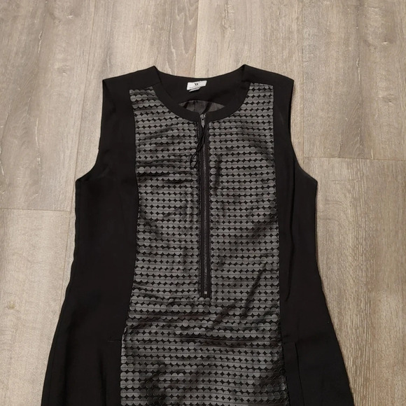 Worthington Faux Leather Front Dress - Picture 2 of 4